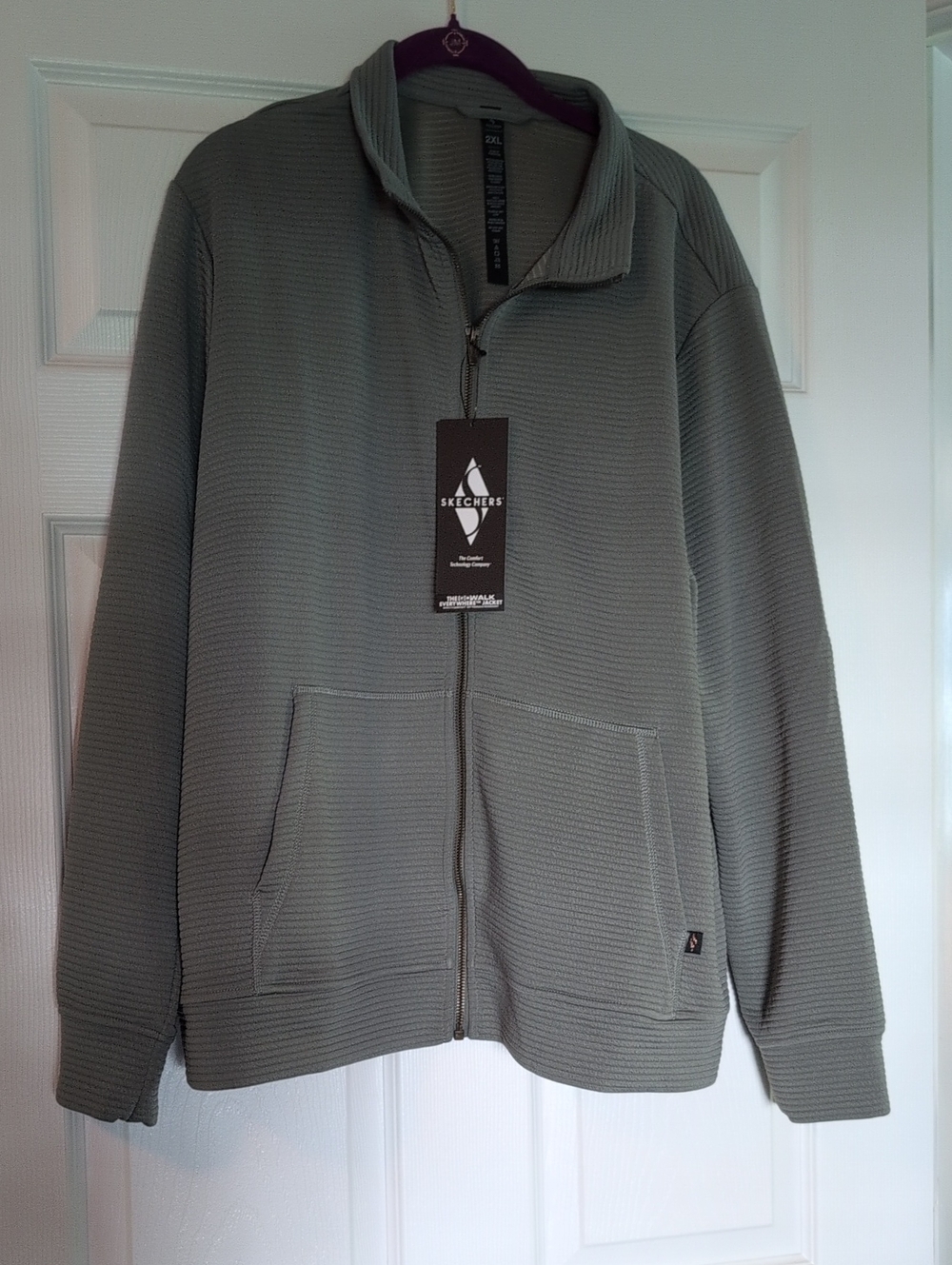 Skechers Women's Zip-Up Knit Jacket - Sage Green